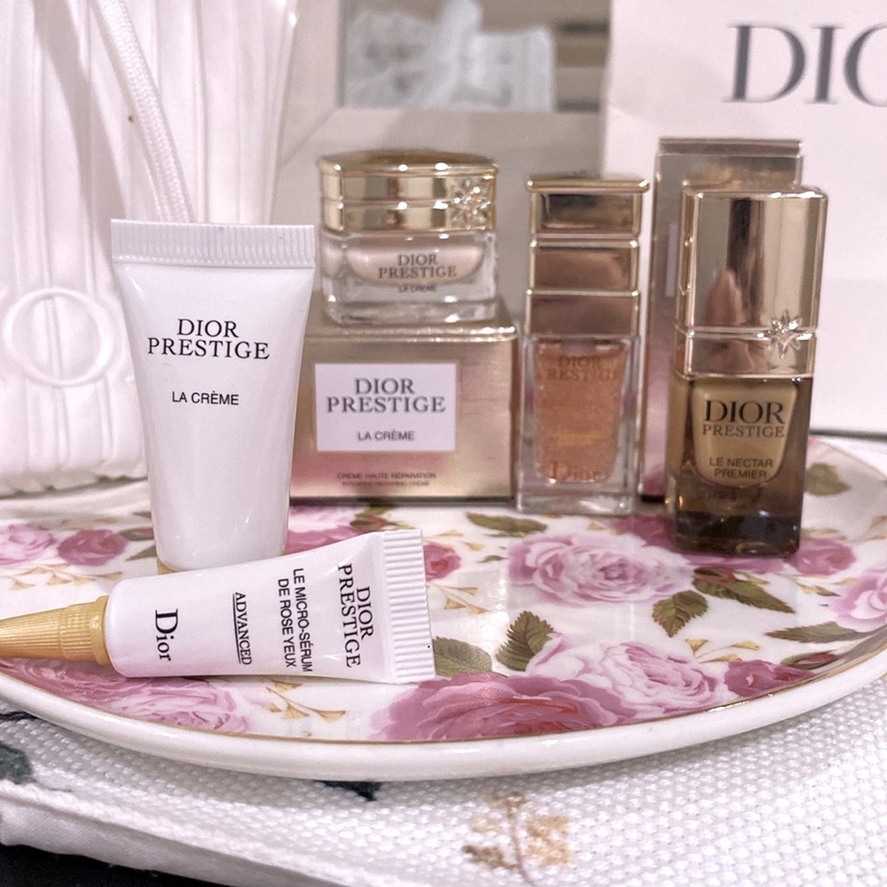Dior Prestige La Crème Set in Pouch-5 Piece - Picture 3 of 8